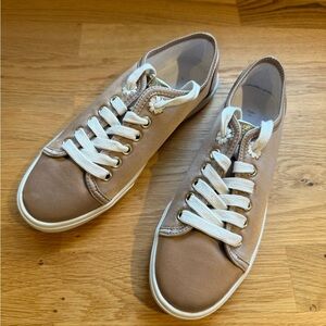 Jack Rogers Tan and White Sneakers